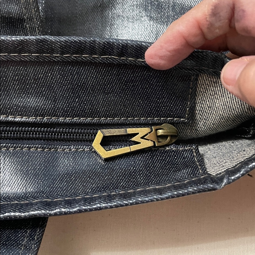 Jacobs By Marc Jacobs Colab Coated Denim Tote. - Picture 9 of 14